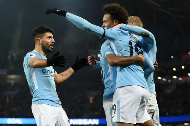 Manchester City celebrate