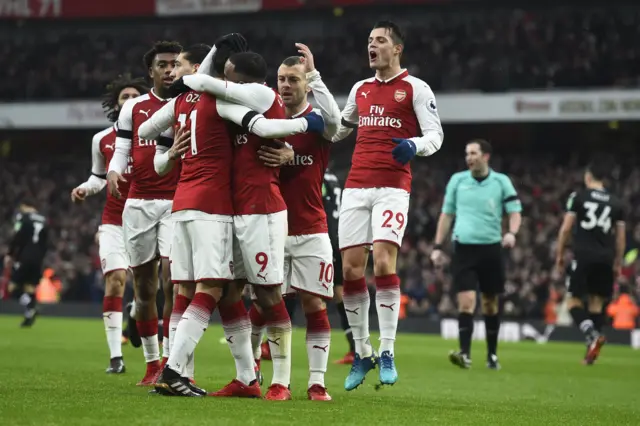 Arsenal celebrate