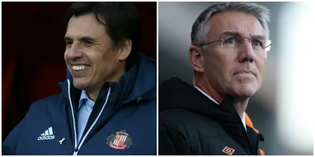 Chris Coleman (left) and NIgel Adkins