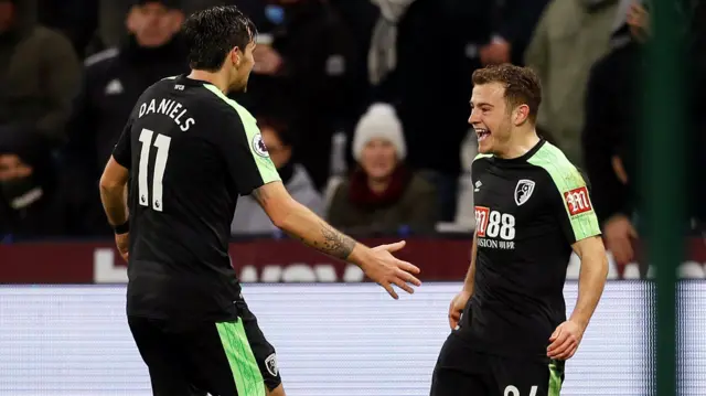 Ryan Fraser celebrates