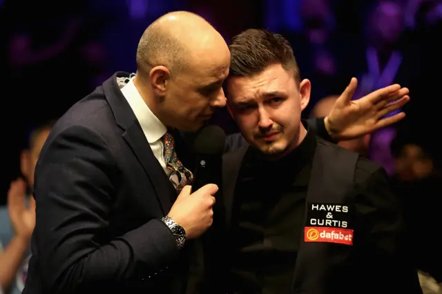 Kyren Wilson looks dejected