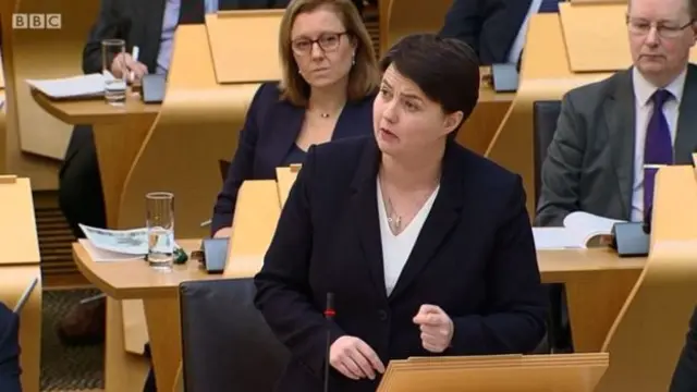 Ruth Davidson charged the SNP with presiding over "secret Scotland"