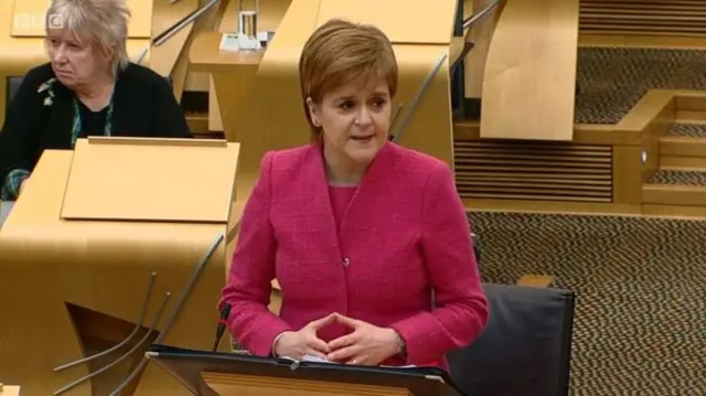 Nicola Sturgeon defended her justice secretary from Tory attacks