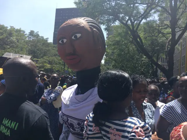 Protesters in Kenya