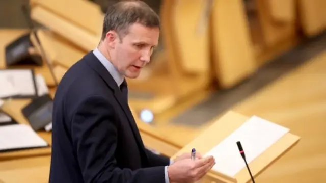 Mr Matheson was updating MSPs on the recent developments with Police Scotland