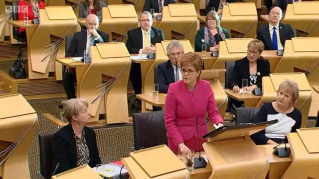 First Minister Nicola Sturgeon