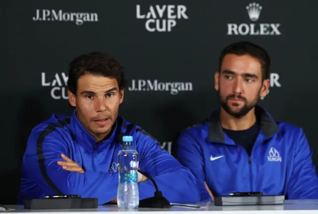 Rafael Nadal and Marin Cilic