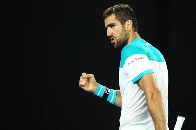 Cilic holds