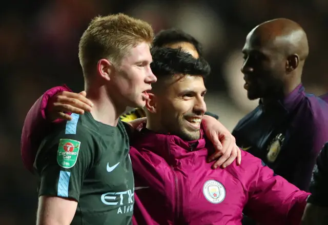 Kevin de Bruyne and Sergio Aguero