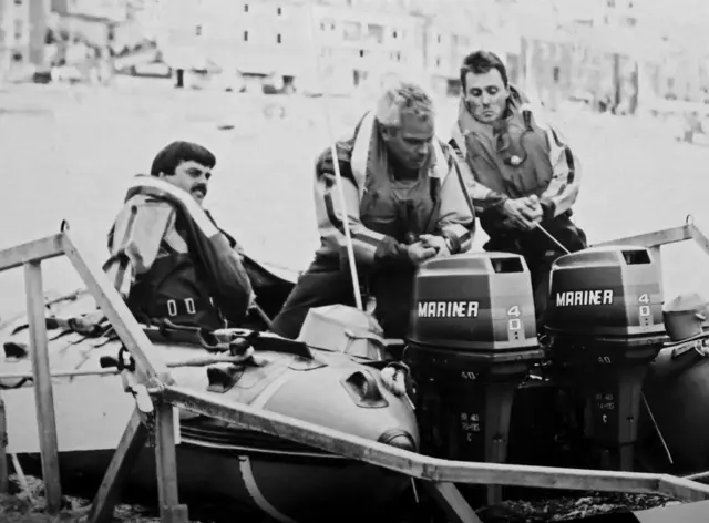 John Chard and other colleagues at St Ives RNLI