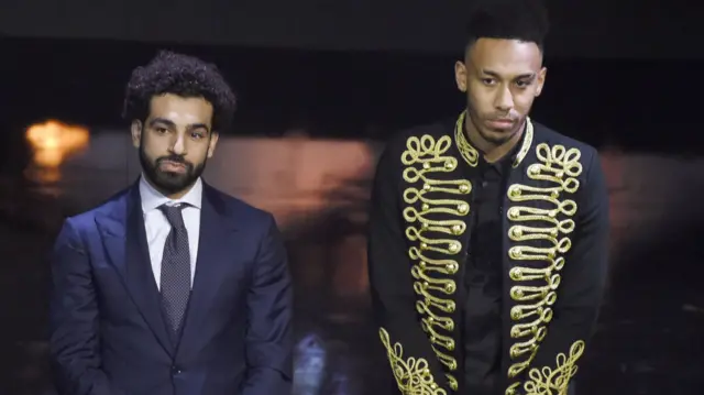 Mohamed Salah and Pierre-Emerick Aubameyang