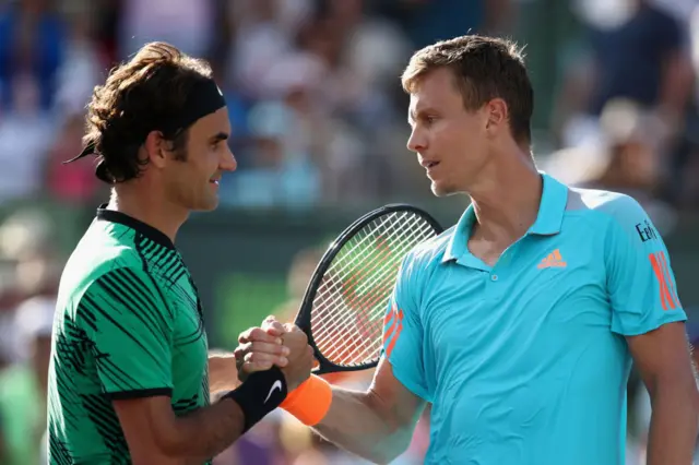 Roger Federer v Tomas Berdych