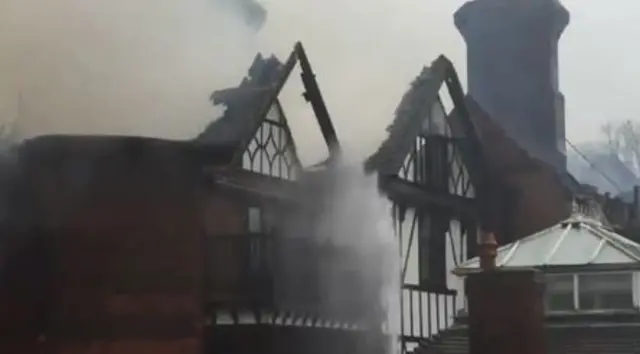 Fire at hotel in Godalming