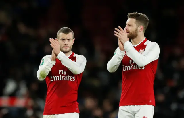 Jack Wilshere and Shkodran Mustafi