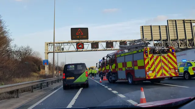 M62 crash