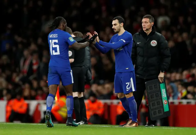 Davide Zappacosta and Victor Moses