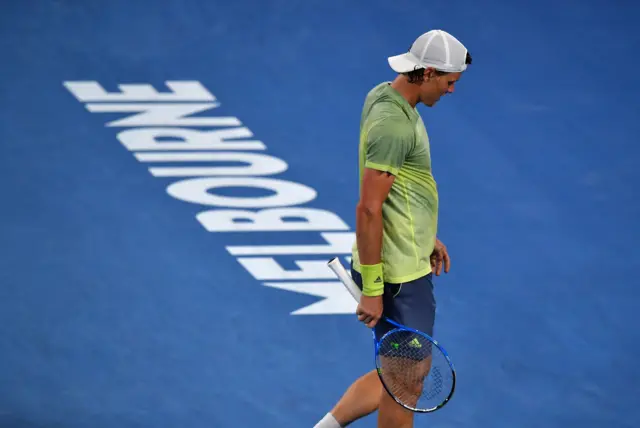 Tomas Berdych walks