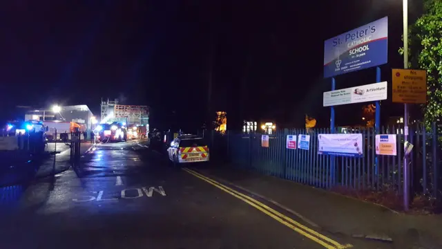 Fire at St Peter's school