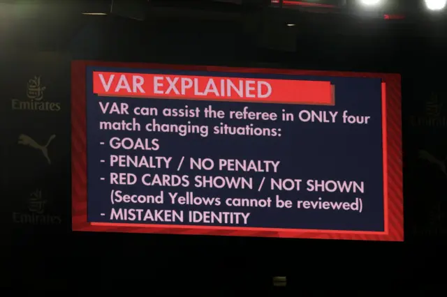 VAR screen