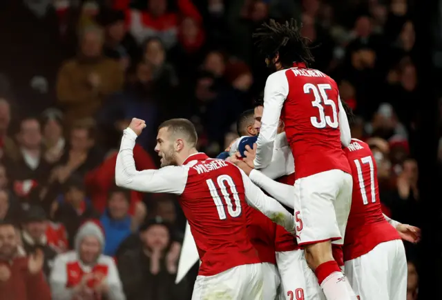 Arsenal celebrate