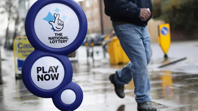 National Lottery sign