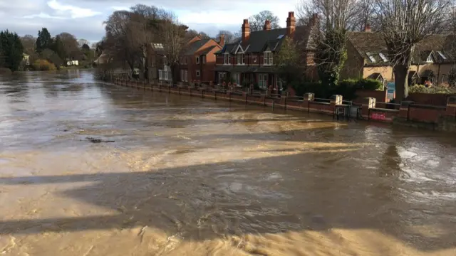 River Wye this week in Hereford