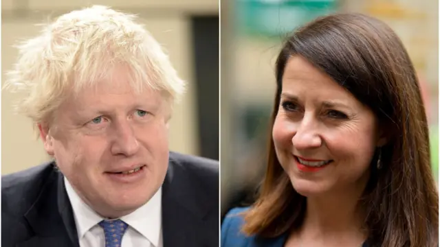 Boris Johnson and Liz Kendall