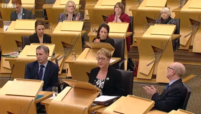 Annabelle Ewing with SNP colleagues