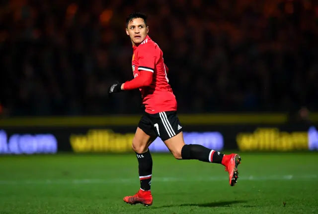 Alexis Sanchez of Manchester United