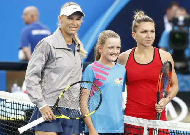 Simona Halep and Caroline Wozniacki