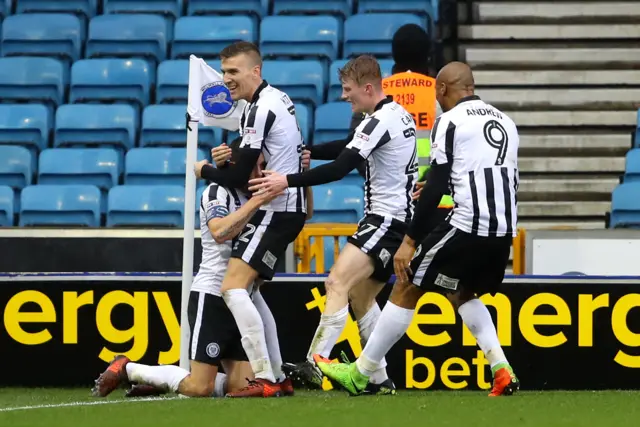 Ian Henderson celebrates