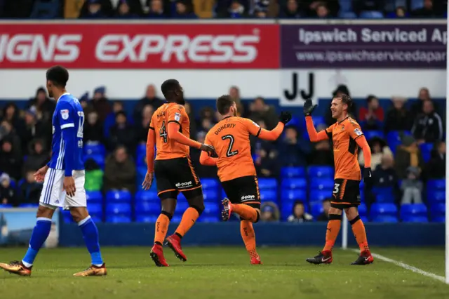 Matt Doherty celebrates