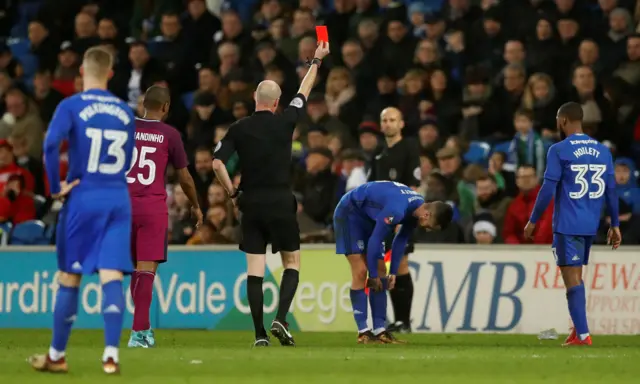 Joe Bennett red card