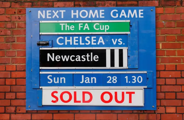 Newcastle v Chelsea sold out