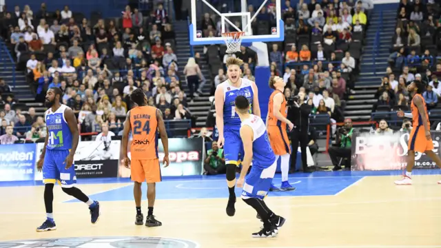 Cheshire Phoenix celebrating their victory