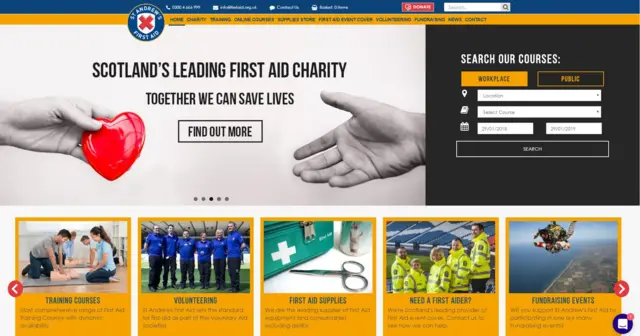 St Andrew's First Aid website