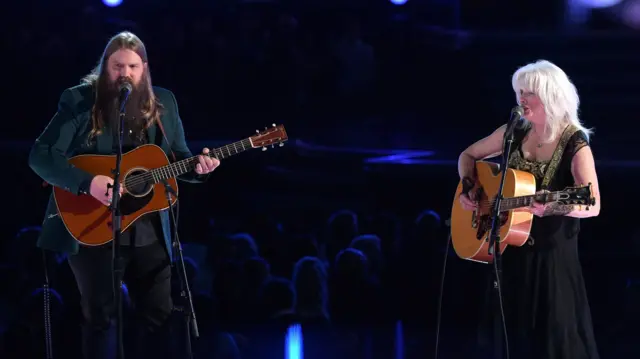 Chris Stapleton and Emmylou Harris