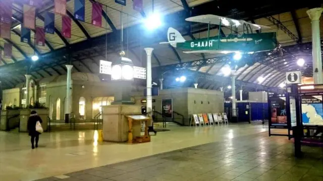 Replica aircraft at Paragon Interchange