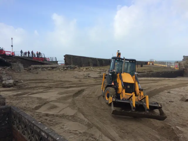 Digger in Portreath