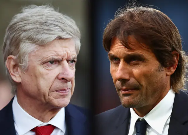 Arsene Wenger and Antonio Conte