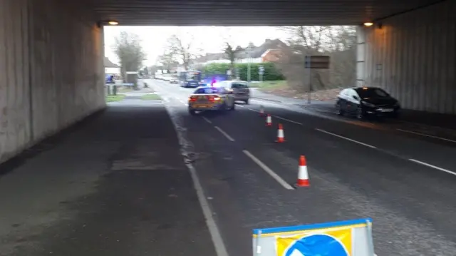 Diversion under bridge