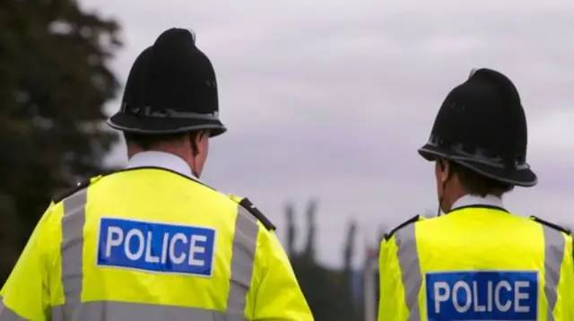 Police officers on patrol