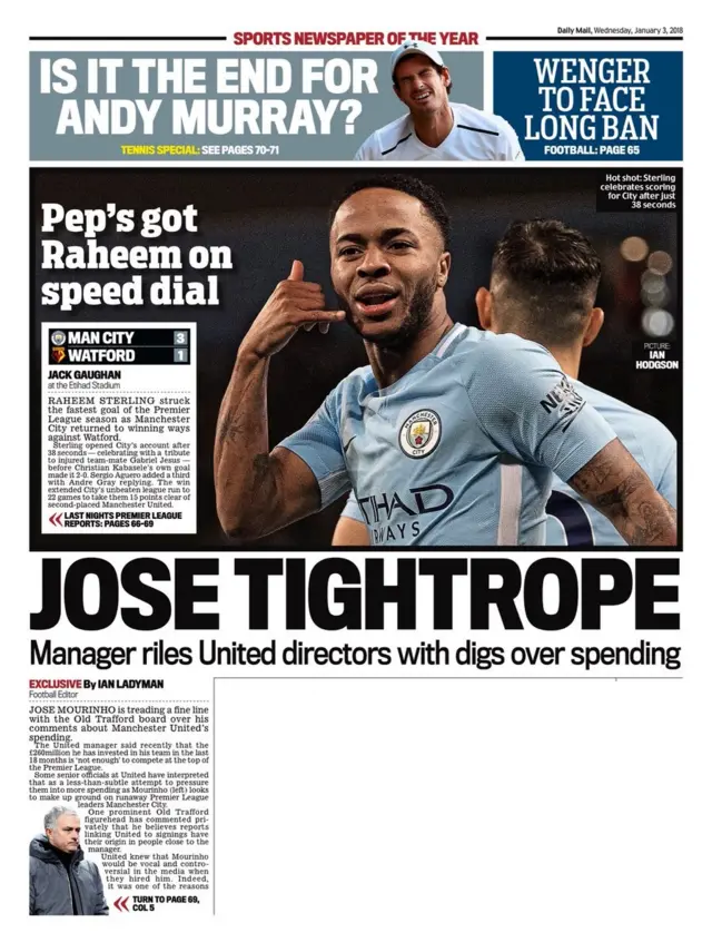 Daily Mail back page