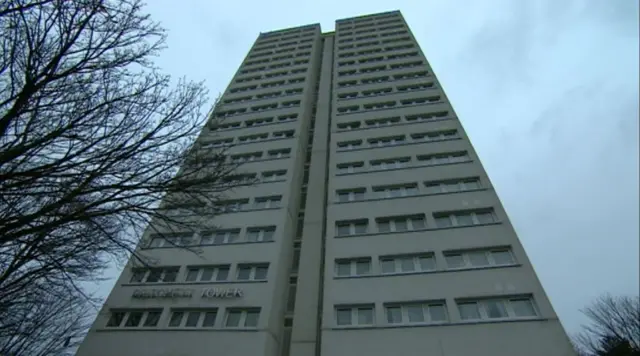 Tower block in Birmingham