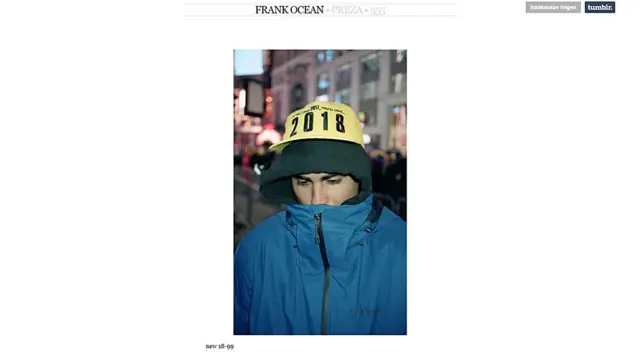 Fran Ocean Tumblr page