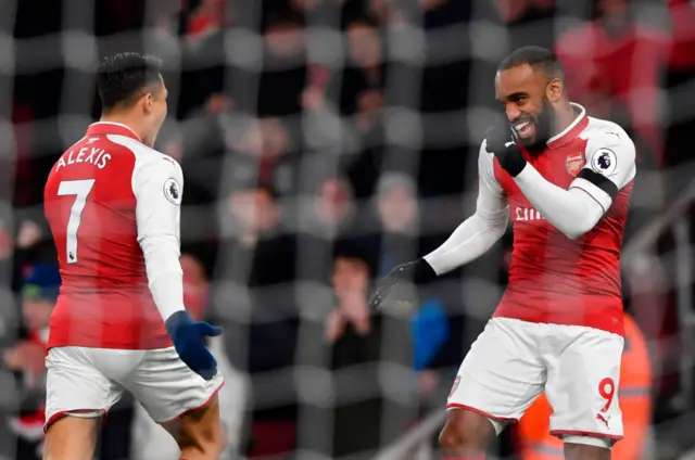 Alexis Sanchez and Alexandre Lacazette