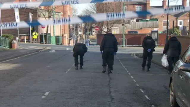 Searches in Nottingham cordon