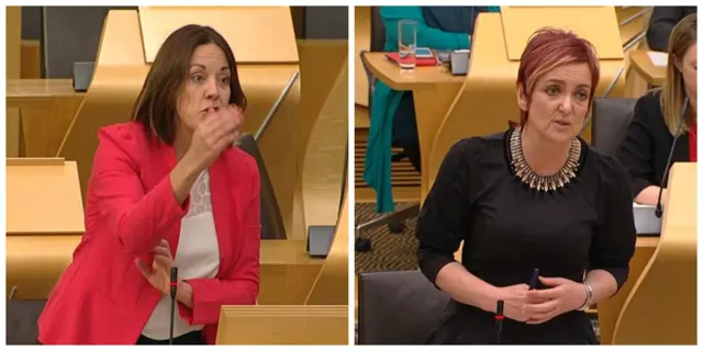 Kezia Dugdale and Angela Constance