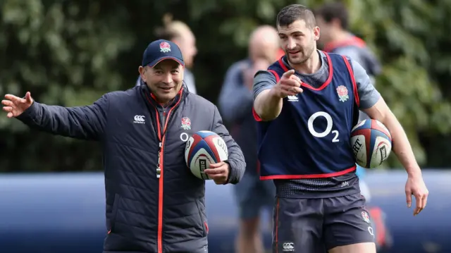 Eddie Jones and Jonny May