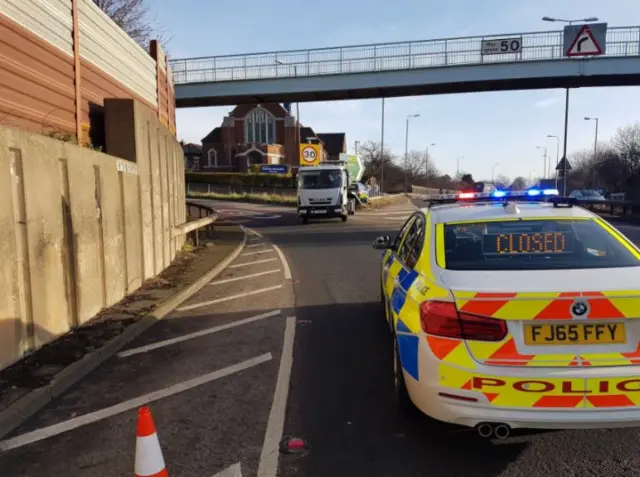 Spondon crash scene